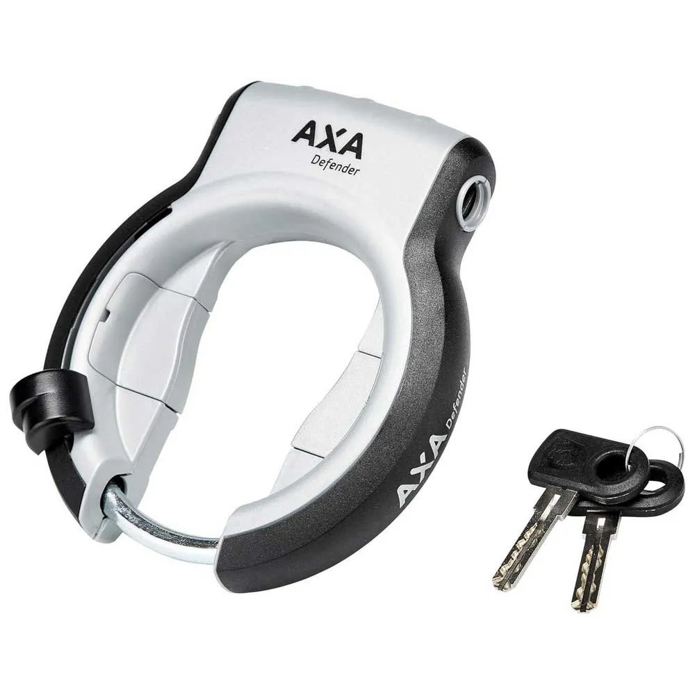 Axa Defender Retactable Fahrradschloss Für Den Rahmen, Silver / black, One Size Axa Defender Retactable Fahrradschloss Für Den Rahmen, Silver / black, One Size