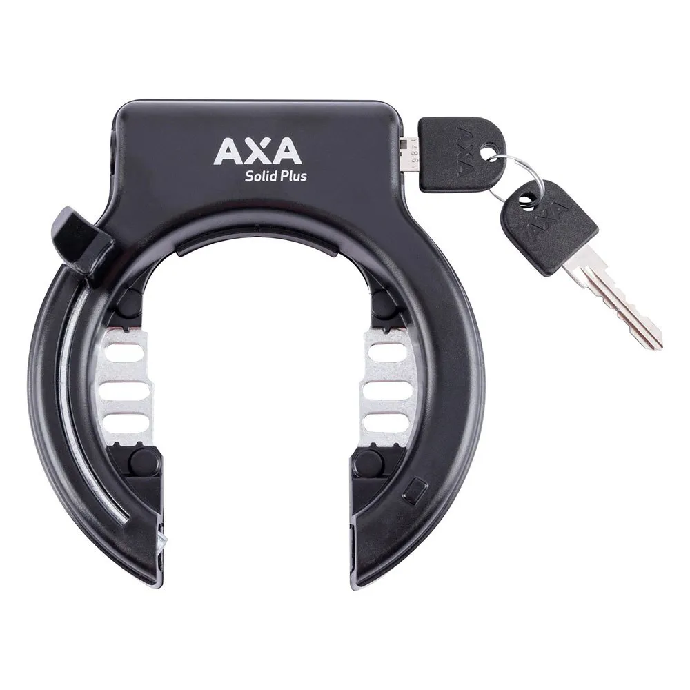 Axa Solid Plus Battery Himano Systems Fahrradschloss Für Den Rahmen, Black, One Size Axa Solid Plus Battery Himano Systems Fahrradschloss Für Den Rahmen, Black, One Size