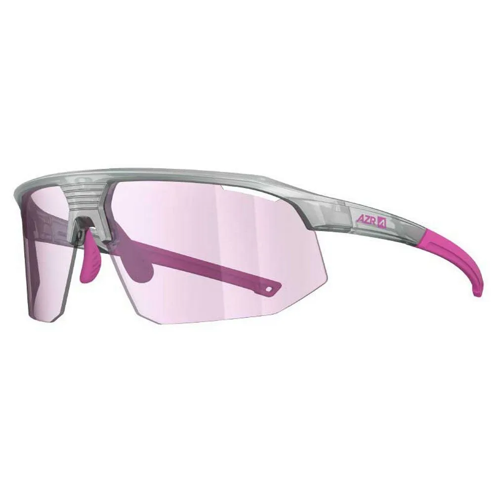 AZR Kromic Arrow Rx Photochrome Sonnenbrille, Crystal grey, Irise Pink Mirror/CAT1-3 AZR Kromic Arrow Rx Photochrome Sonnenbrille, Crystal grey, Irise Pink Mirror/CAT1-3