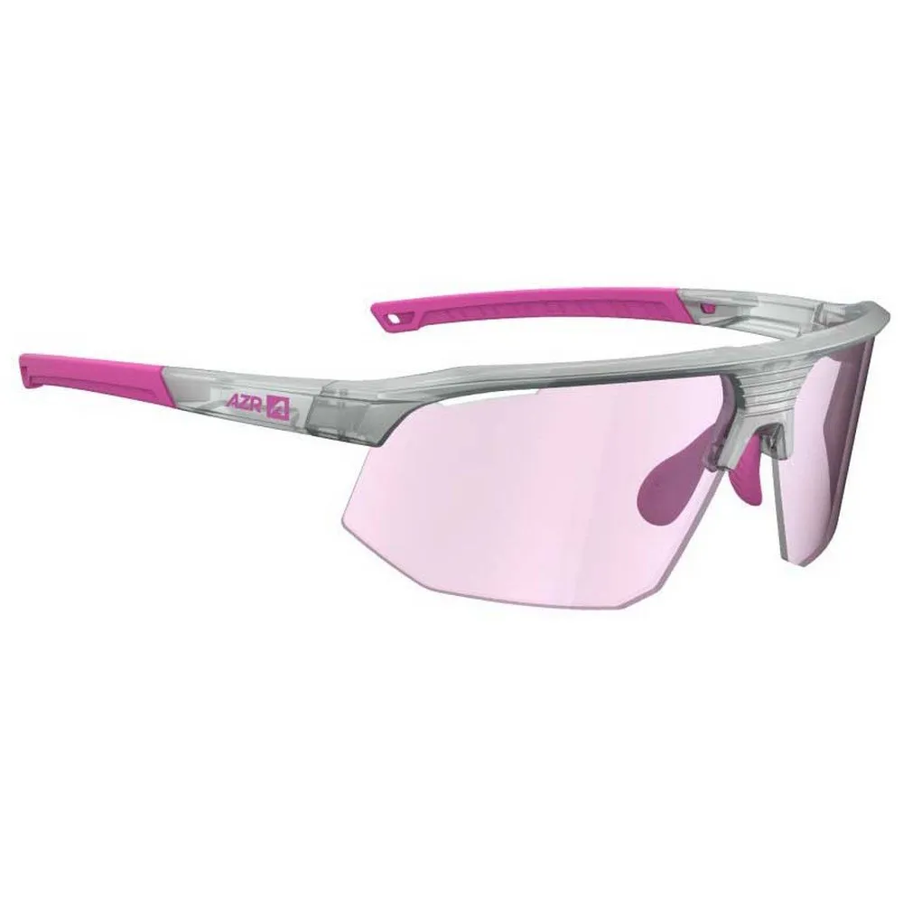AZR Kromic Arrow Rx Photochrome Sonnenbrille, Crystal grey, Irise Pink Mirror/CAT1-3 AZR Kromic Arrow Rx Photochrome Sonnenbrille, Crystal grey, Irise Pink Mirror/CAT1-3