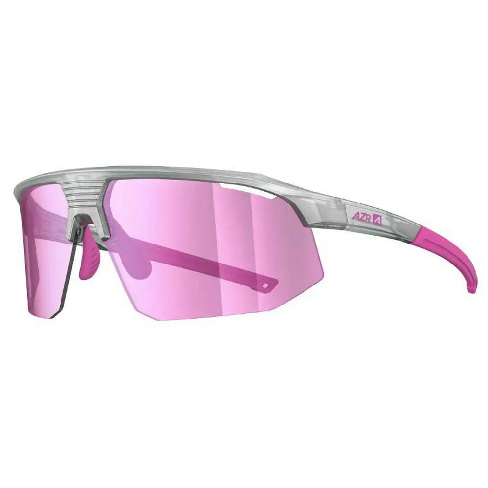 AZR Kromic Arrow Rx Photochrome Sonnenbrille, Crystal grey, Irise Pink Mirror/CAT1-3 AZR Kromic Arrow Rx Photochrome Sonnenbrille, Crystal grey, Irise Pink Mirror/CAT1-3
