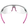 AZR Kromic Arrow Rx Photochrome Sonnenbrille, Crystal grey, Irise Pink Mirror/CAT1-3
