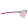AZR Kromic Arrow Rx Photochrome Sonnenbrille, Crystal grey, Irise Pink Mirror/CAT1-3
