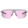 AZR Kromic Arrow Rx Photochrome Sonnenbrille, Crystal grey, Irise Pink Mirror/CAT1-3