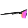 AZR Race Rx Sonnenbrille, Varnished black, Hydrophobic Pink/CAT3