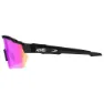 AZR Race Rx Sonnenbrille, Varnished black, Hydrophobic Pink/CAT3