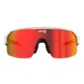 AZR Sky Rx Sonnenbrille, Matte white, Red Mirror/CAT3