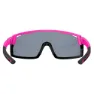 AZR Sprint Sonnenbrille, Matte fuchsia / black, Blue Mirror/CAT3