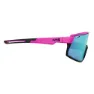 AZR Sprint Sonnenbrille, Matte fuchsia / black, Blue Mirror/CAT3