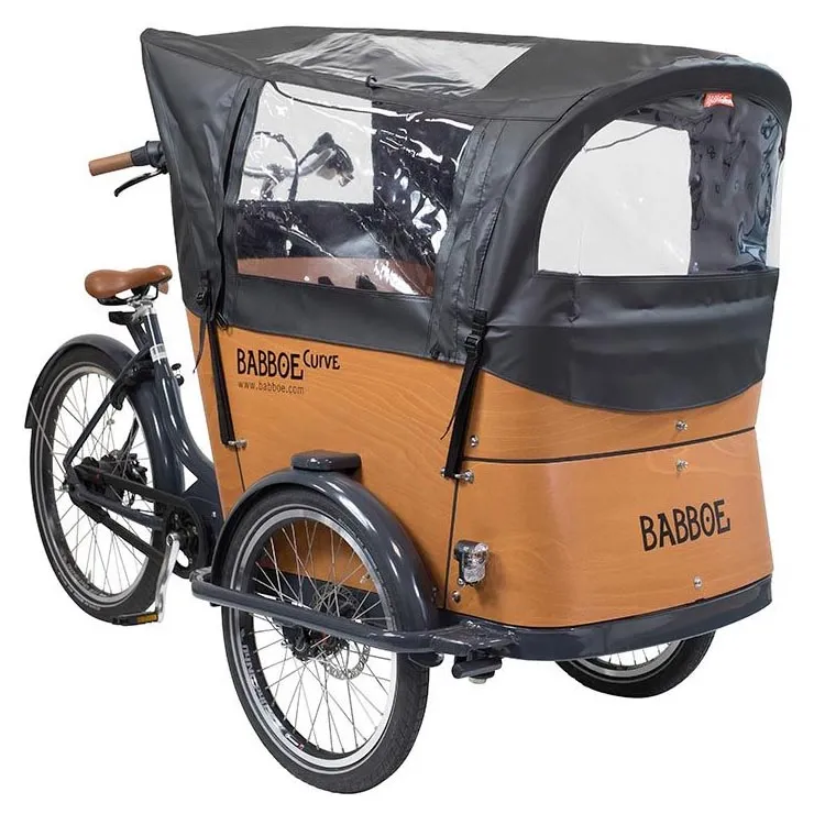 Babboe Curve Pvc Regenschutz, Black, One Size