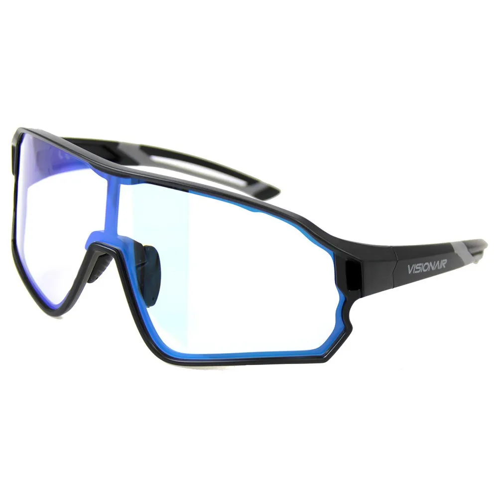 Barbieri Mit Fotochromen Sonnenbrillen Mit Etui Italienisch, Black matt / revo blue, Clear Mirror/CAT0-3 Barbieri Mit Fotochromen Sonnenbrillen Mit Etui Italienisch, Black matt / revo blue, Clear Mirror/CAT0-3