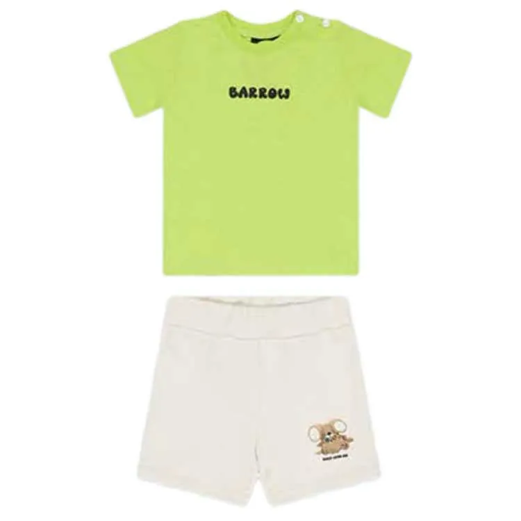 Barrow S5bkuntr161 Set, Off white / papaya, 3Y Barrow S5bkuntr161 Set, Off white / papaya, 3Y