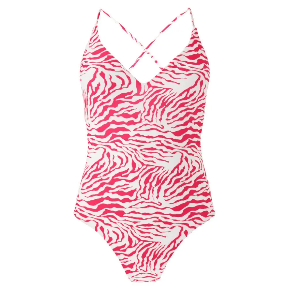 Barts Galia Plunge Badeanzug, Lipstick Barts Galia Plunge Badeanzug, Lipstick