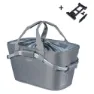 Basil 2day Carry All Mik Hinterer Korb 22l, Grey melee, One Size