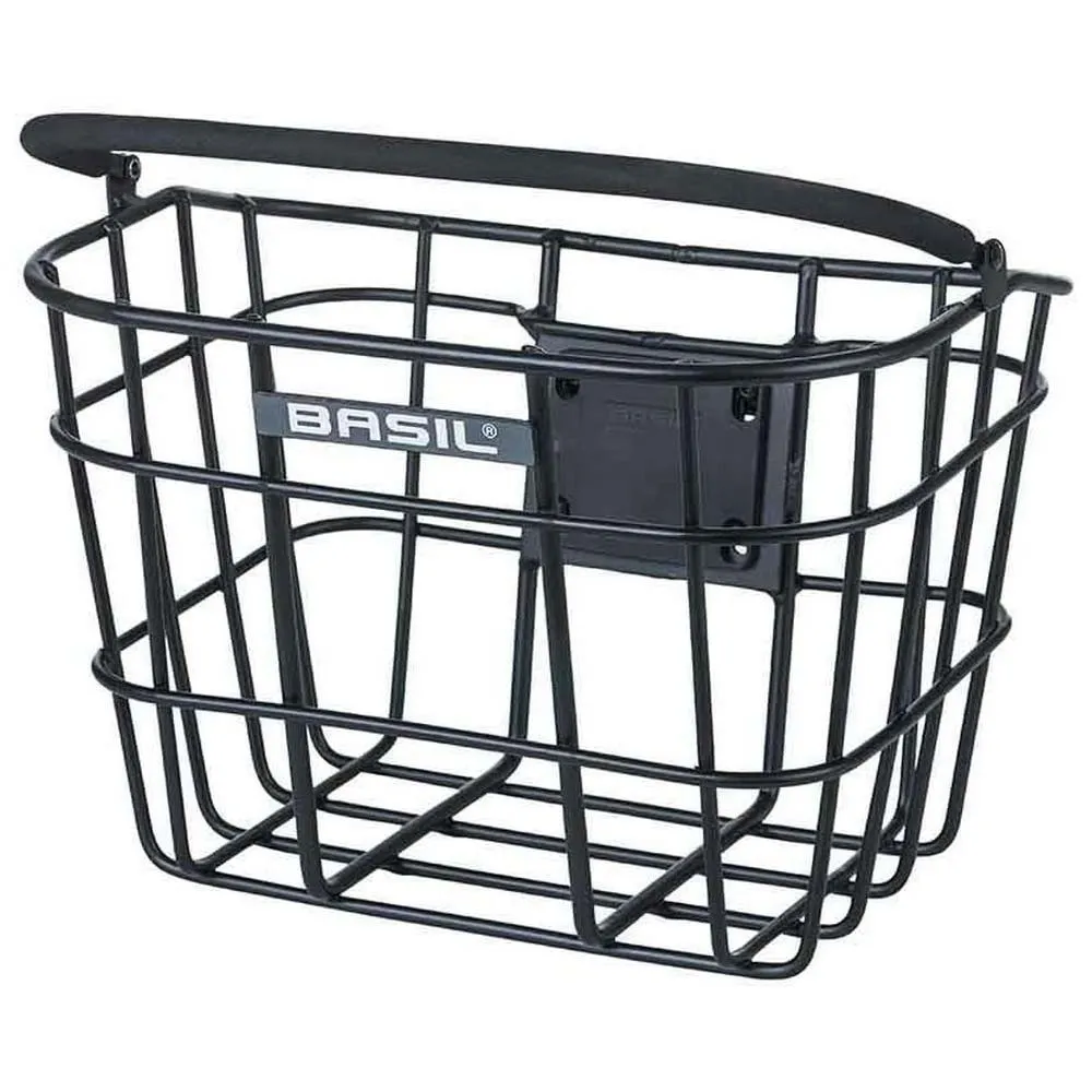 Basil Bremen Alu Fixed Frontkorb, Black, One Size Basil Bremen Alu Fixed Frontkorb, Black, One Size