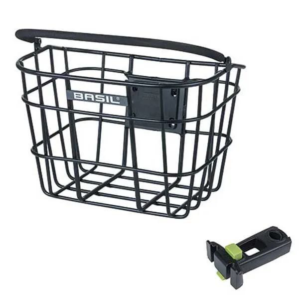 Basil Bremen Alu Frontkorb, Black 1, One Size