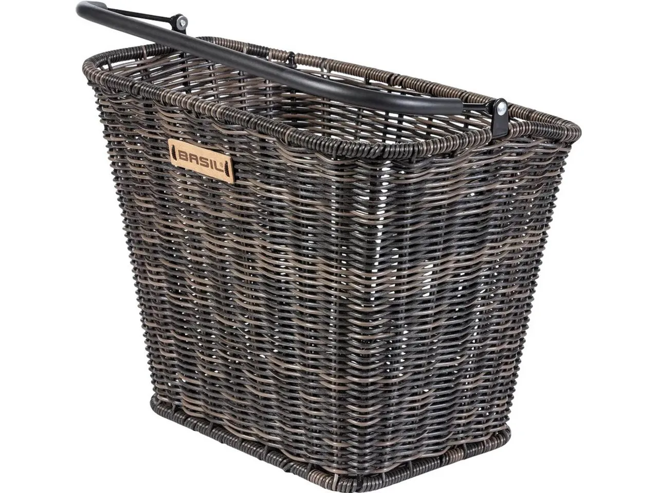 Basil Bremen Rattan Look KF Fahrradkorb, Dark brown, One Size