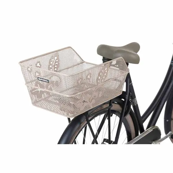 Basil Cento Flower 19l Hinterer Korb, Silver, One Size