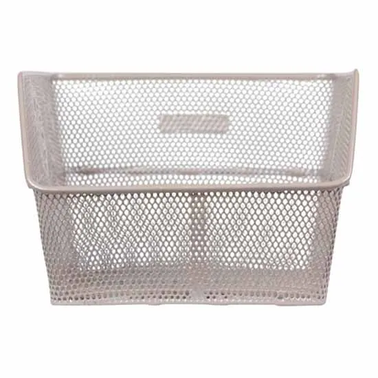 Basil Cento Flower 19l Hinterer Korb, Silver, One Size