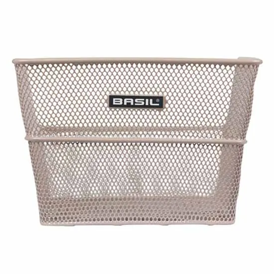 Basil Cento Flower 19l Hinterer Korb, Silver, One Size