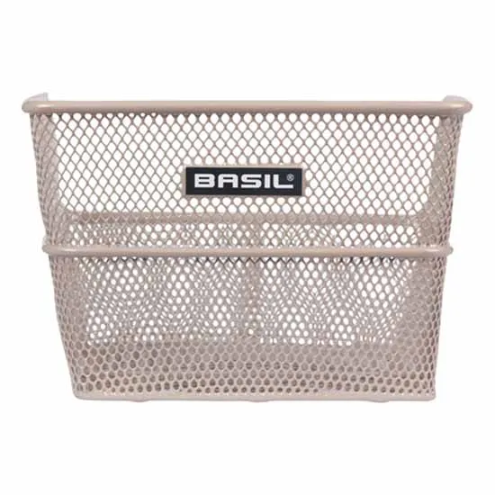 Basil Cento Flower S 11.5l Hinterer Korb, Silver, One Size