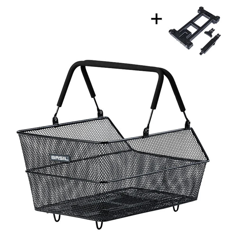 Basil Cento Mik Hinterer Korb 21l, Black, One Size Basil Cento Mik Hinterer Korb 21l, Black, One Size