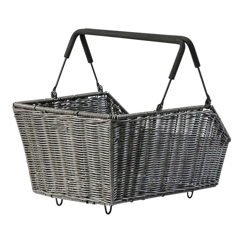 Basil Cento Rattan Look Mik 2.0 Hinterer Korb, Black, One Size Basil Cento Rattan Look Mik 2.0 Hinterer Korb, Black, One Size