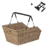 Basil Cento Rattan Look Mik Hinterer Korb, Seagrass, One Size