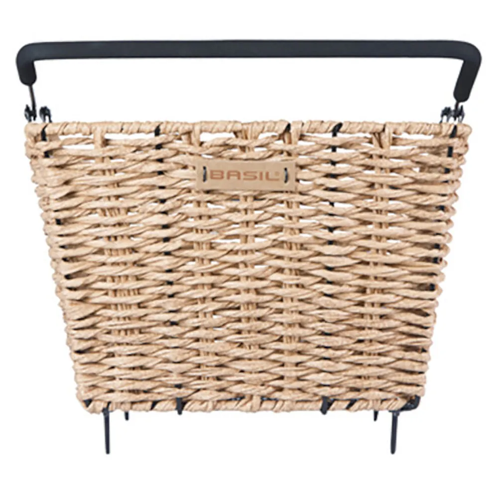 Basil Cento Rattan Look Nx Hinterer Korb 22l, Seagrass, One Size