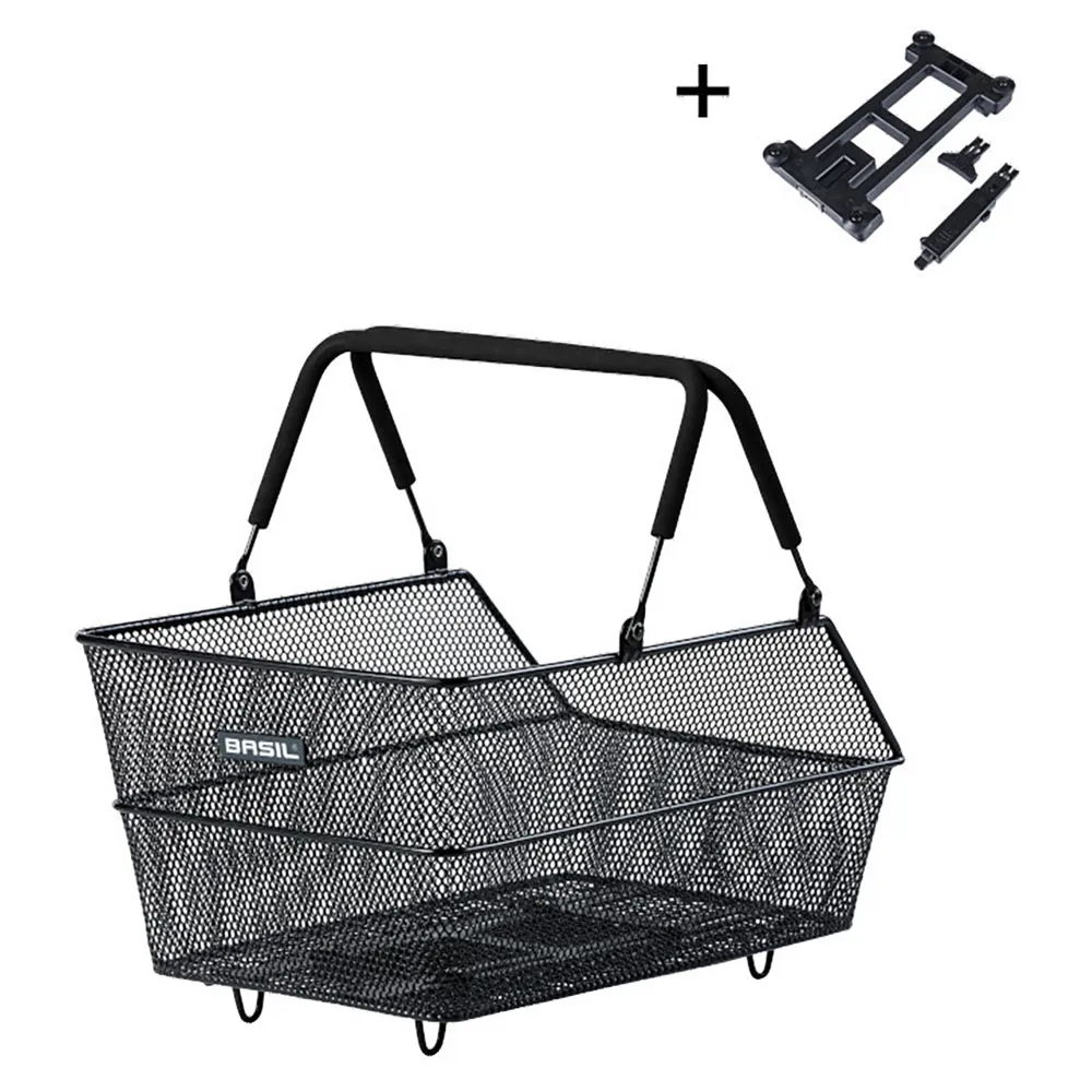 Basil Cento S Mik Hinterer Korb 20l, Black, One Size Basil Cento S Mik Hinterer Korb 20l, Black, One Size
