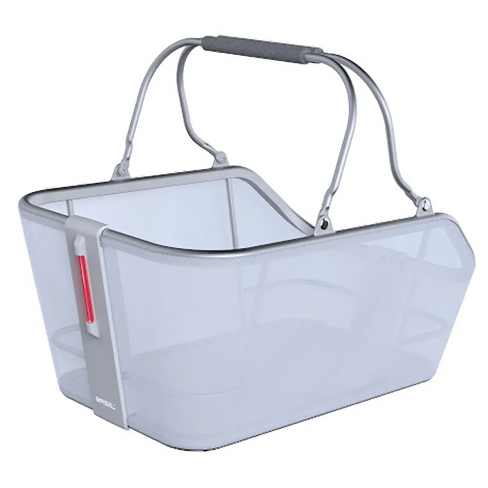 Basil Cento Tech Fiber Nordlicht Mik Hinterer Korb 21l, Silver blue, One Size