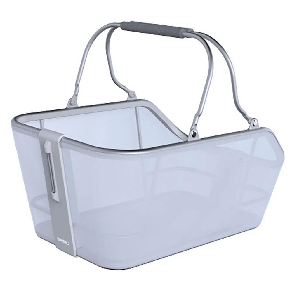 Basil Cento Tech Fiber Nordlicht Mik Hinterer Korb 21l, Silver blue, One Size