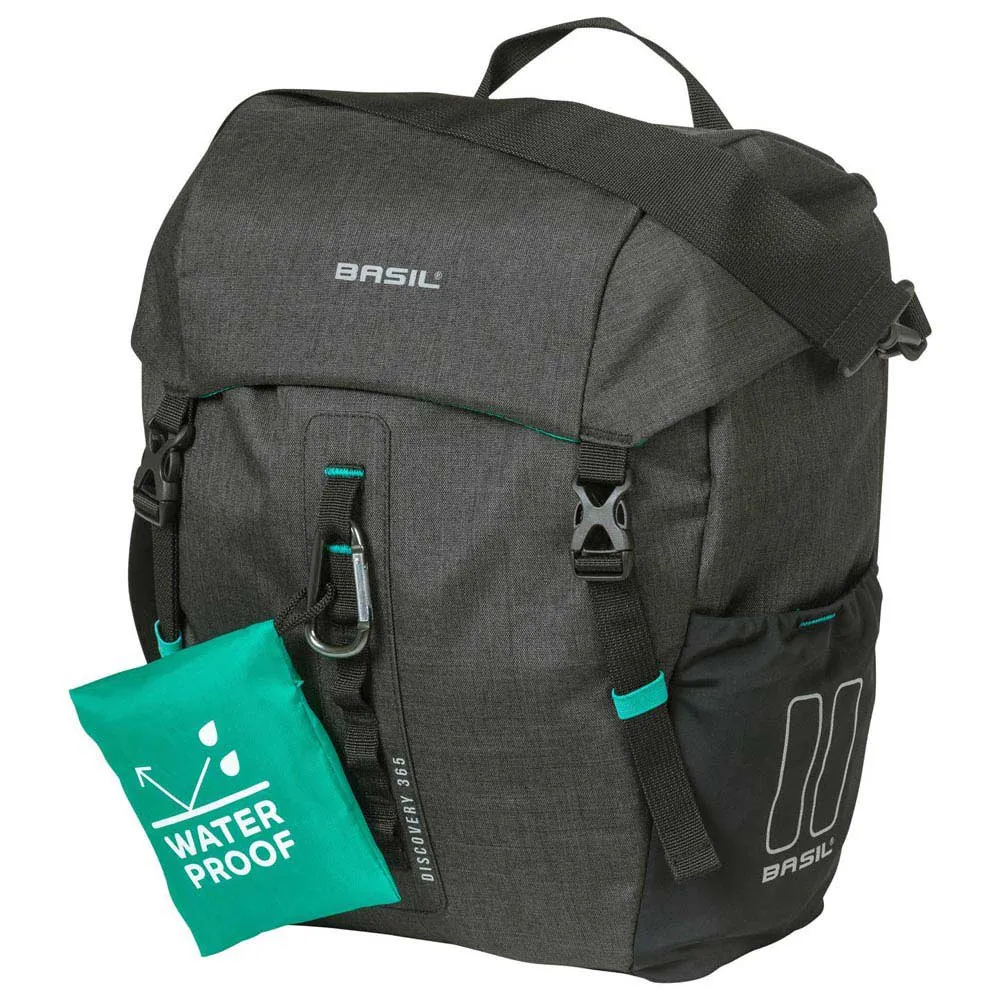 Basil Discovery 365d 9l Fahrradtaschen, Black / blue, One Size