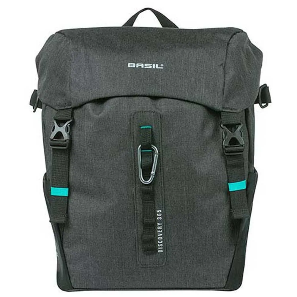 Basil Discovery 365d Hook-on Fahrradtasche 20l, Black, One Size Basil Discovery 365d Hook-on Fahrradtasche 20l, Black, One Size
