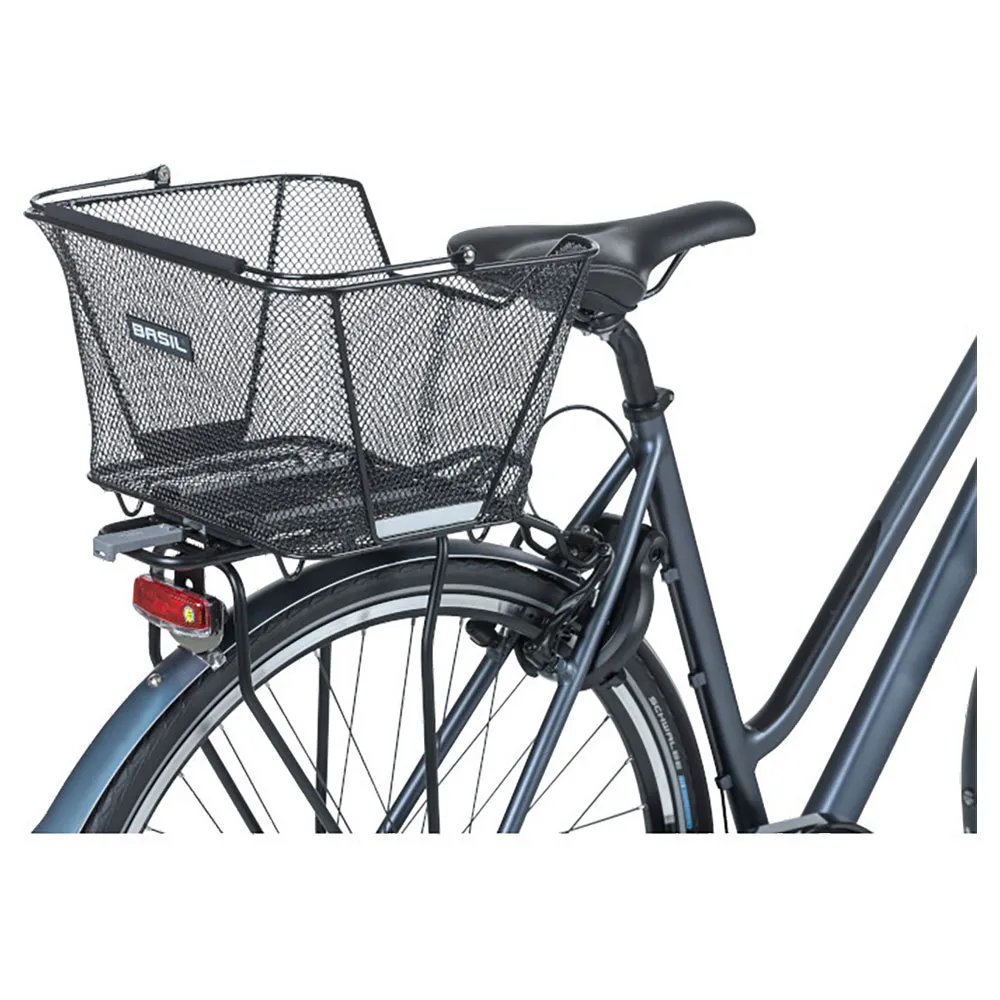 Basil Lesto Mik Hinterer Korb 23l, Black, One Size Basil Lesto Mik Hinterer Korb 23l, Black, One Size