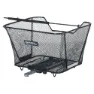 Basil Lesto Mik Hinterer Korb 23l, Black, One Size