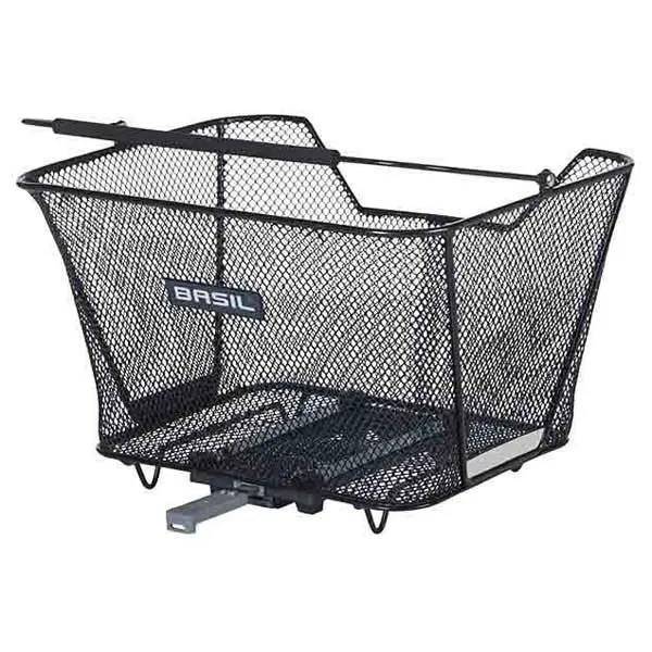 Basil Lesto Mik Hinterer Korb, Black, One Size