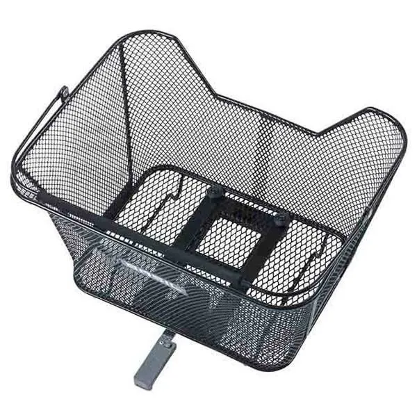 Basil Lesto Mik Hinterer Korb, Black, One Size