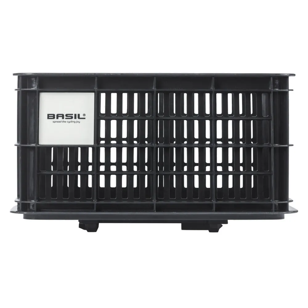 Basil Mik M Hinterer Korb, Black, One Size