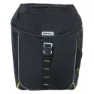 Basil Miles Double Fahrradtaschen 32l, Black / lime, One Size