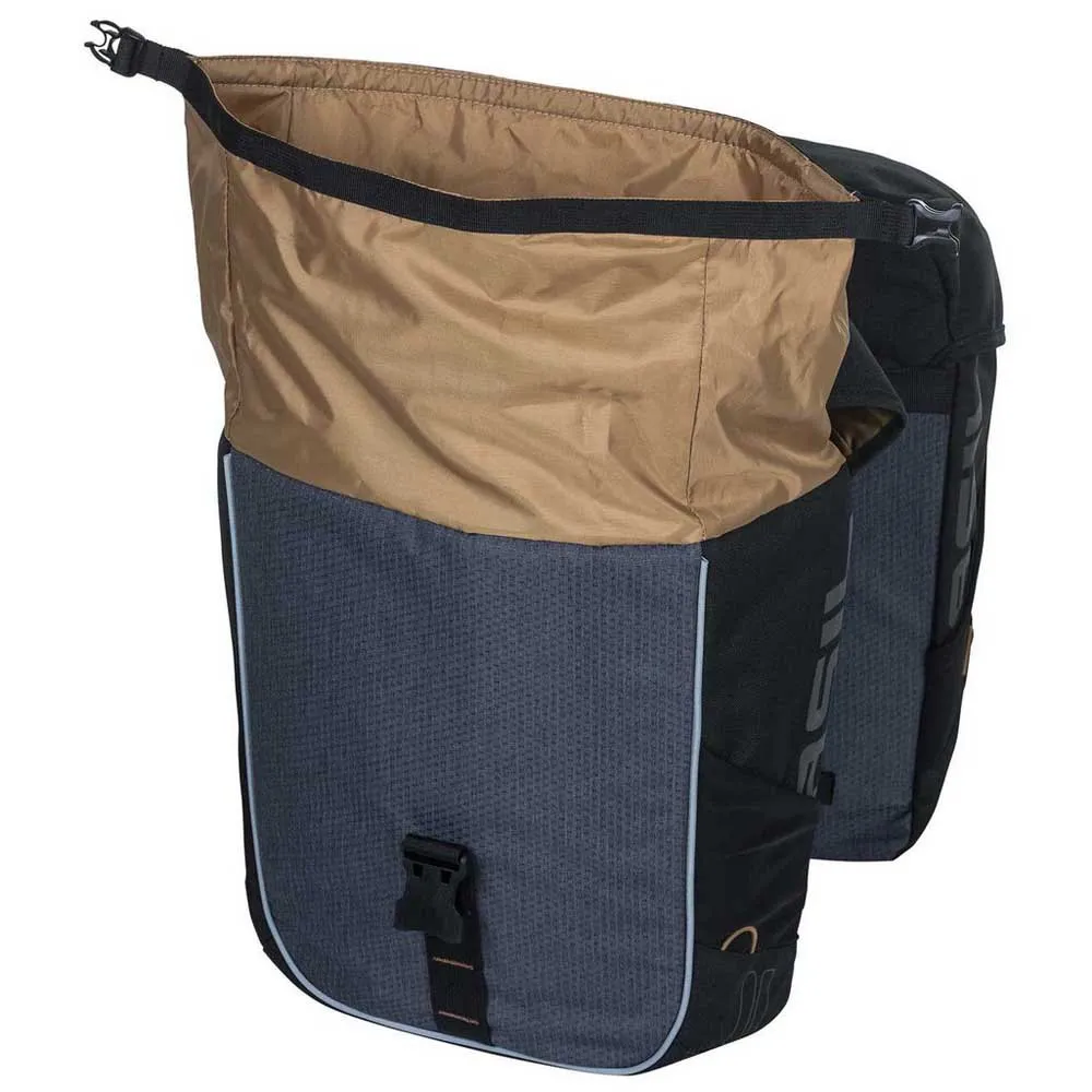 Basil Miles Double Fahrradtaschen 34l, Dark grey, One Size Basil Miles Double Fahrradtaschen 34l, Dark grey, One Size