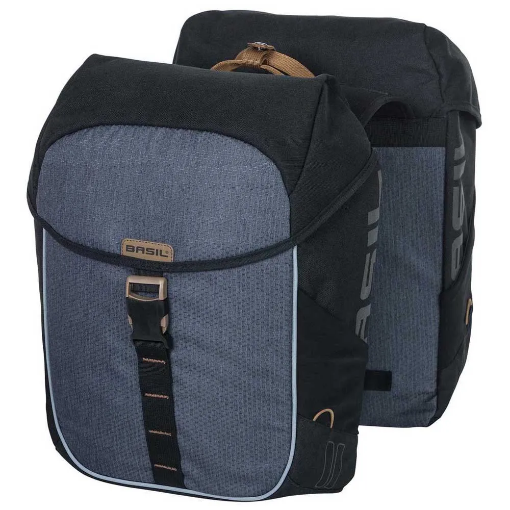 Basil Miles Double Fahrradtaschen 34l, Dark grey, One Size Basil Miles Double Fahrradtaschen 34l, Dark grey, One Size