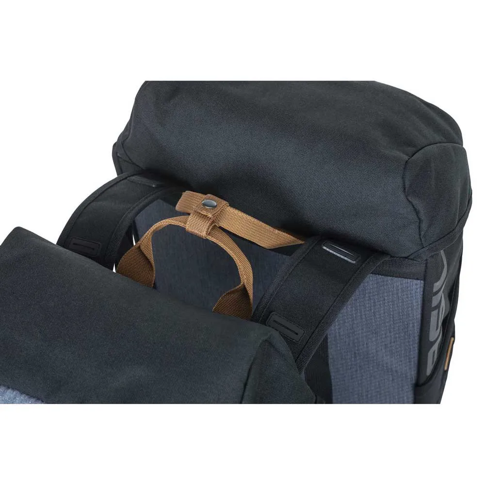 Basil Miles Double Fahrradtaschen 34l, Dark grey, One Size Basil Miles Double Fahrradtaschen 34l, Dark grey, One Size