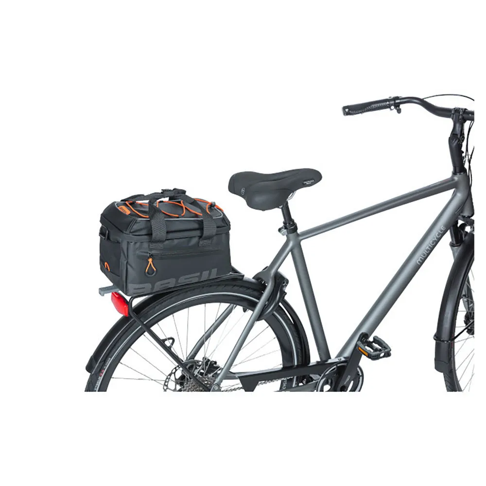 Basil Miles Tarpaulin Mik Fahrradtasche 7l, Black / orange, One Size Basil Miles Tarpaulin Mik Fahrradtasche 7l, Black / orange, One Size