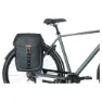 Basil Miles Tarpaulin Mik Fahrradtaschen 34l, Black / orange, One Size
