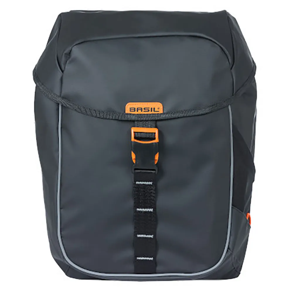 Basil Miles Tarpaulin Mik Fahrradtaschen 34l, Black / orange, One Size Basil Miles Tarpaulin Mik Fahrradtaschen 34l, Black / orange, One Size