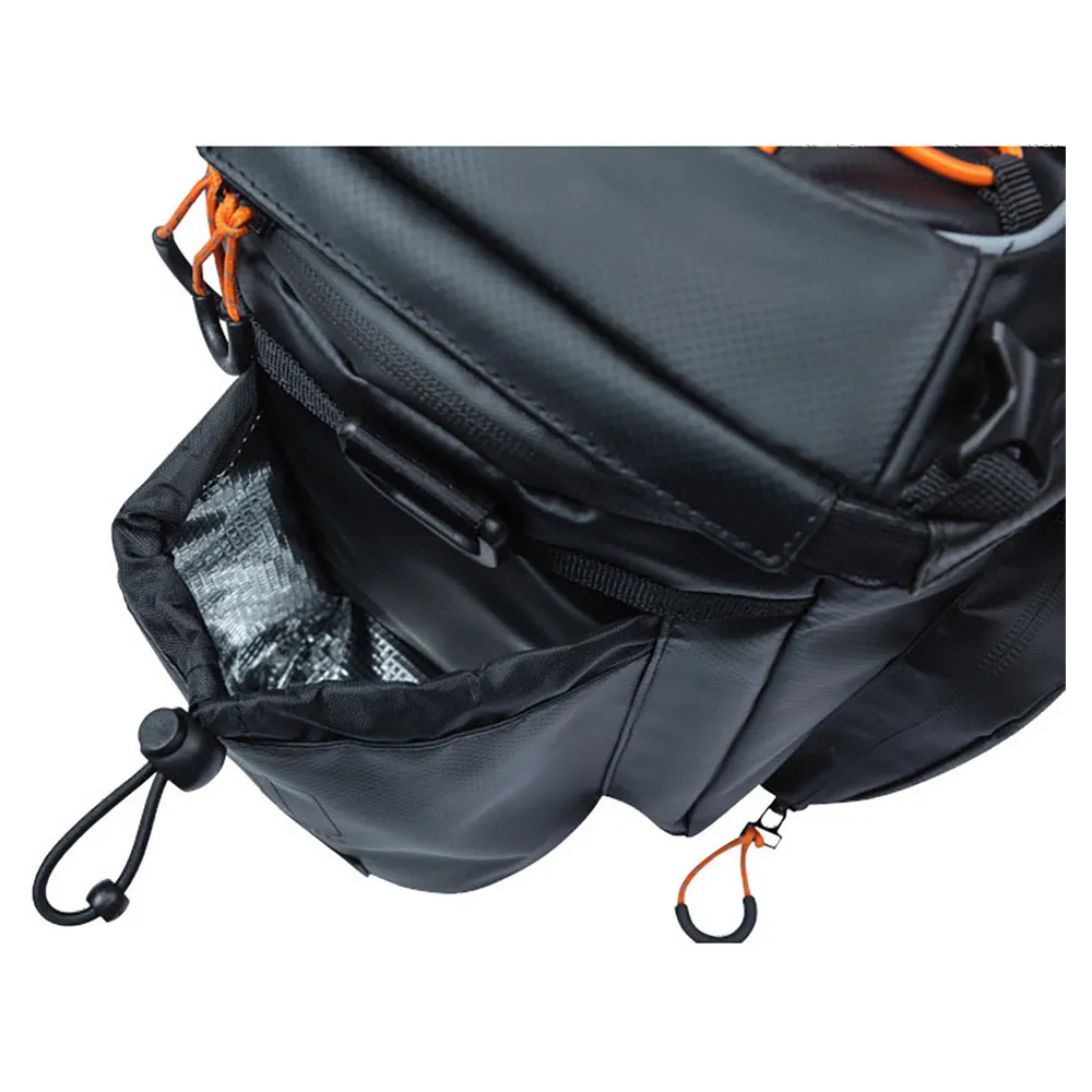 Basil Miles Tarpaulin Xl Pro Mik Fahrradtaschen 36l, Black / orange, One Size Basil Miles Tarpaulin Xl Pro Mik Fahrradtaschen 36l, Black / orange, One Size
