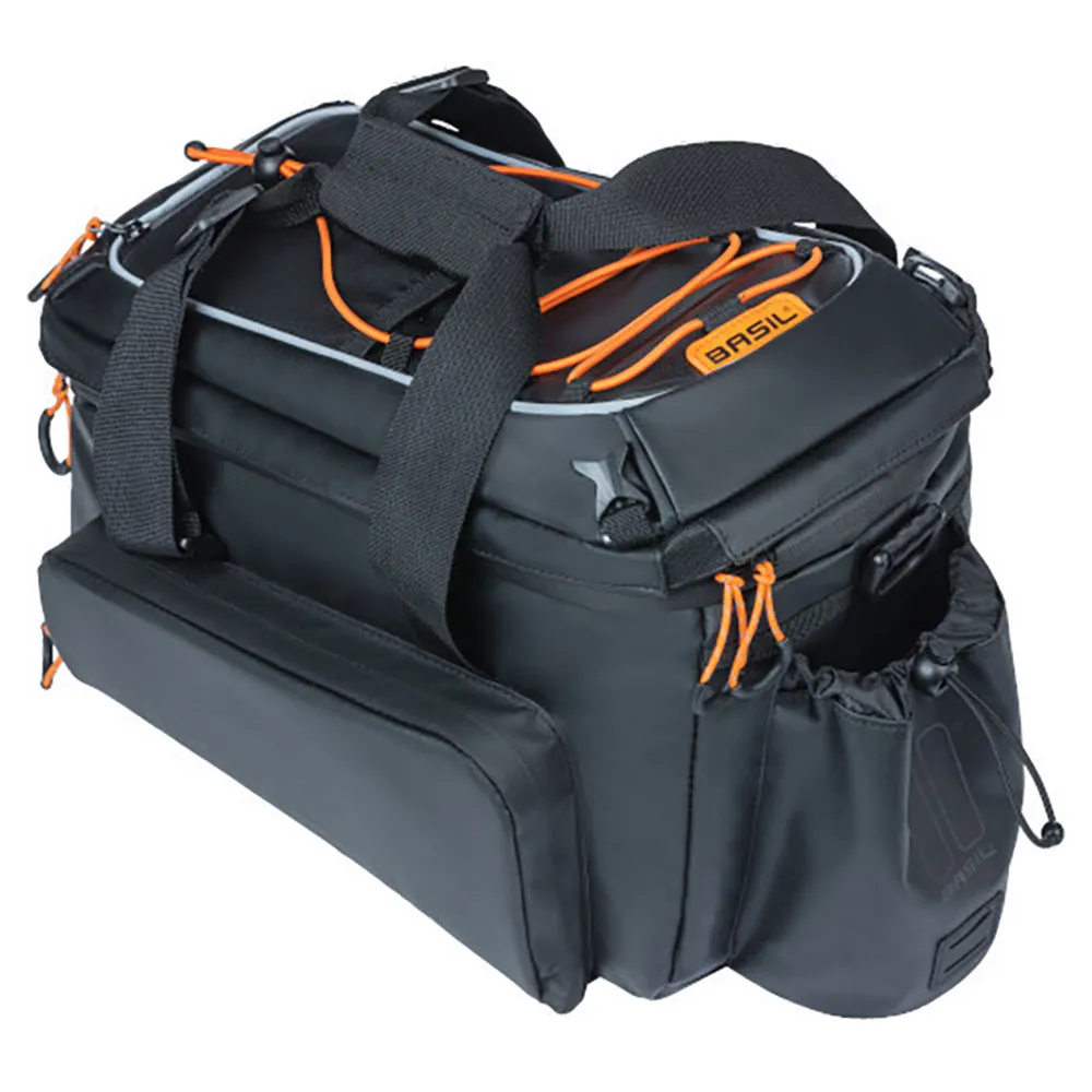 Basil Miles Tarpaulin Xl Pro Mik Fahrradtaschen 36l, Black / orange, One Size Basil Miles Tarpaulin Xl Pro Mik Fahrradtaschen 36l, Black / orange, One Size
