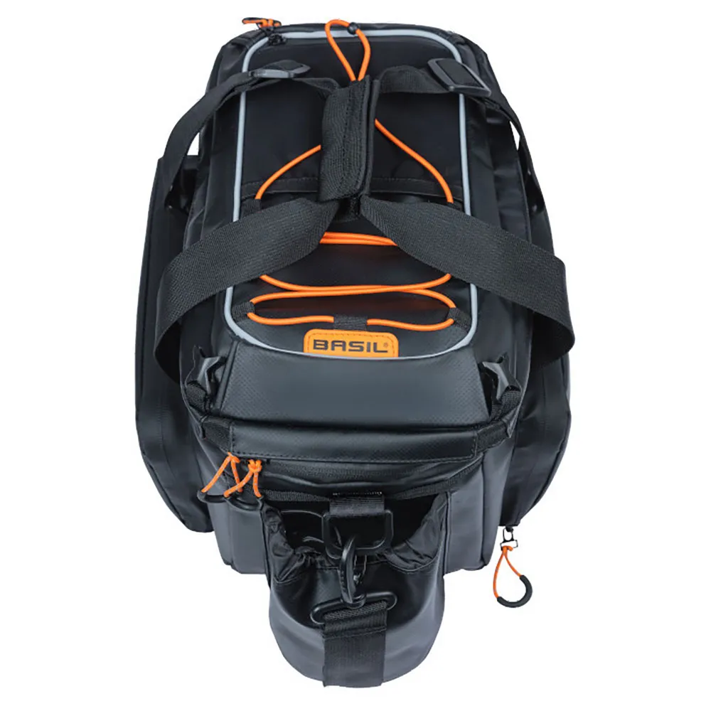 Basil Miles Tarpaulin Xl Pro Mik Fahrradtaschen 36l, Black / orange, One Size Basil Miles Tarpaulin Xl Pro Mik Fahrradtaschen 36l, Black / orange, One Size