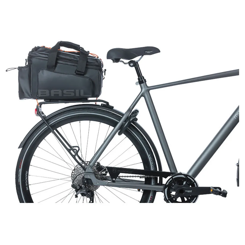 Basil Miles Tarpaulin Xl Pro Mik Fahrradtaschen 36l, Black / orange, One Size Basil Miles Tarpaulin Xl Pro Mik Fahrradtaschen 36l, Black / orange, One Size